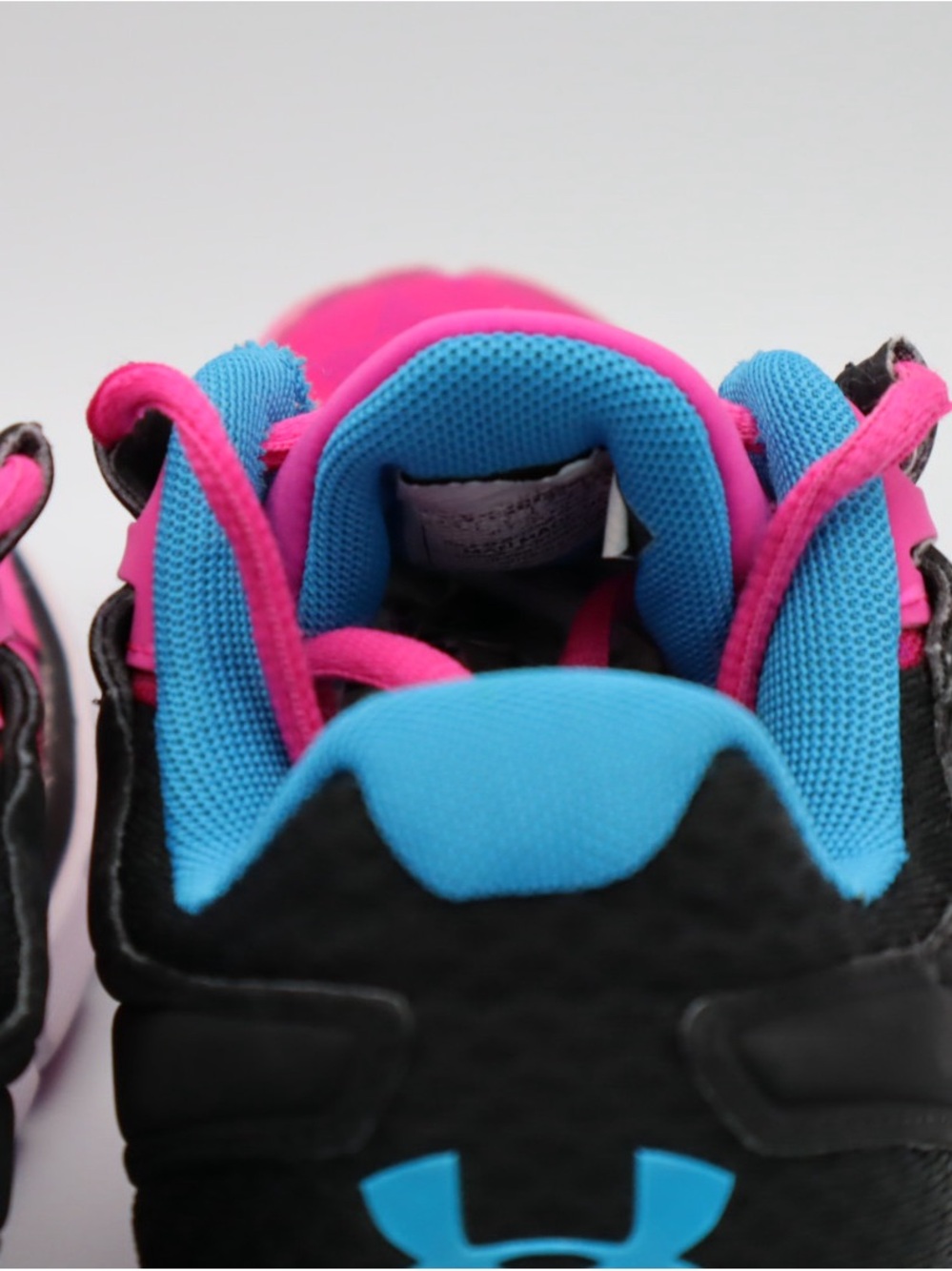 Under Armour Pink & Blue Woman’s Athletic Sneakers size 8.5 - Picture 9 of 9